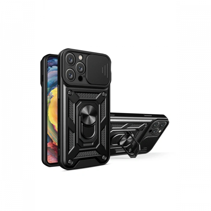 iPhone 16 Pro Kılıf Pars Lens Yüzüklü Silikon