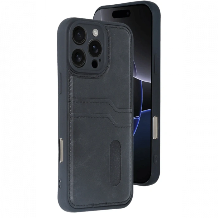 iPhone 16 Pro Kılıf Sara Kartvizitli Deri Kılıf