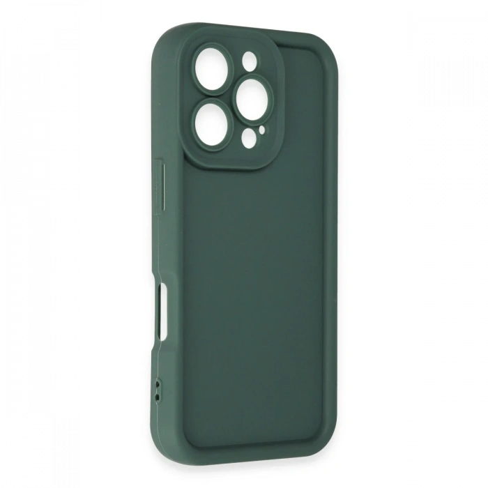 Newface iPhone 16 Pro Kılıf Viera Silikon - Koyu Yeşil