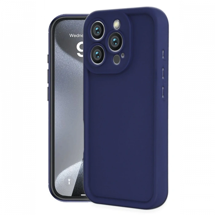 Newface iPhone 16 Pro Kılıf Viera Silikon - Lacivert
