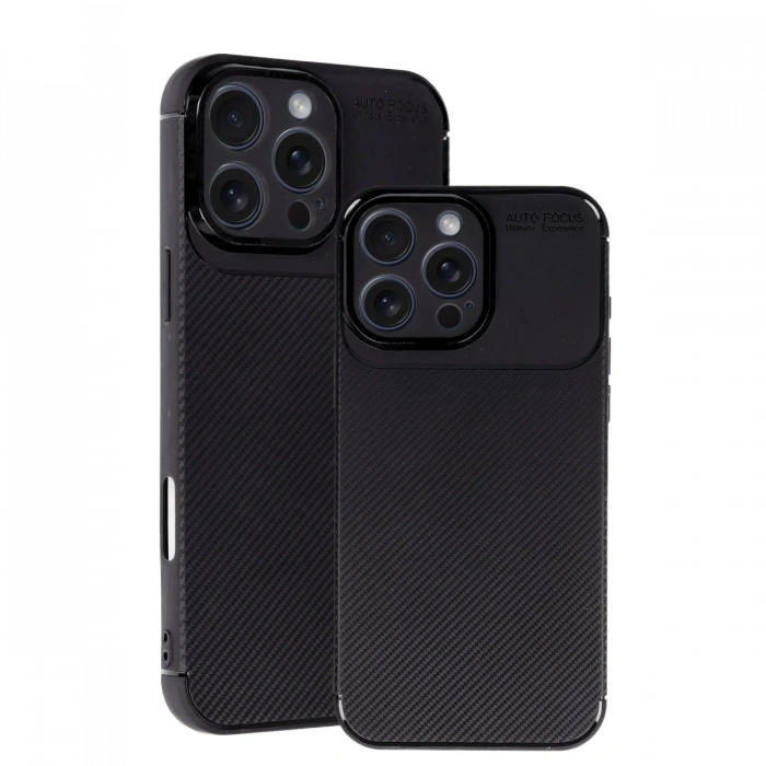 iPhone 16 Pro Max Kılıf Auto Focus Karbon Kapak