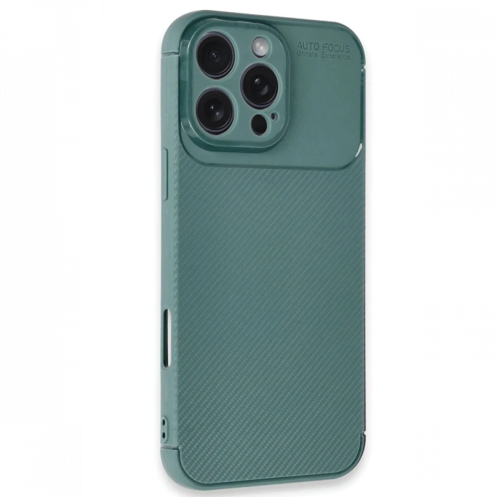 iPhone 16 Pro Max Kılıf Auto Focus Karbon Kapak