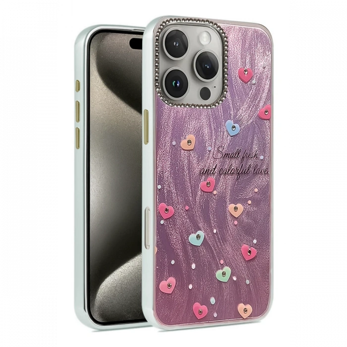 iPhone 16 Pro Max Kılıf Blade Aynalı Desenli Kapak