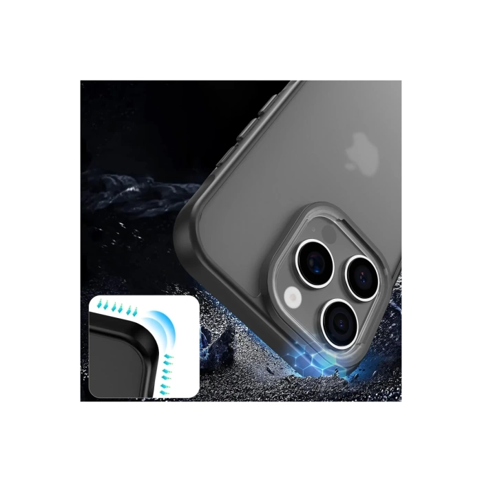 Newface iPhone 16 Pro Max Kılıf Elegant Kapak - Siyah