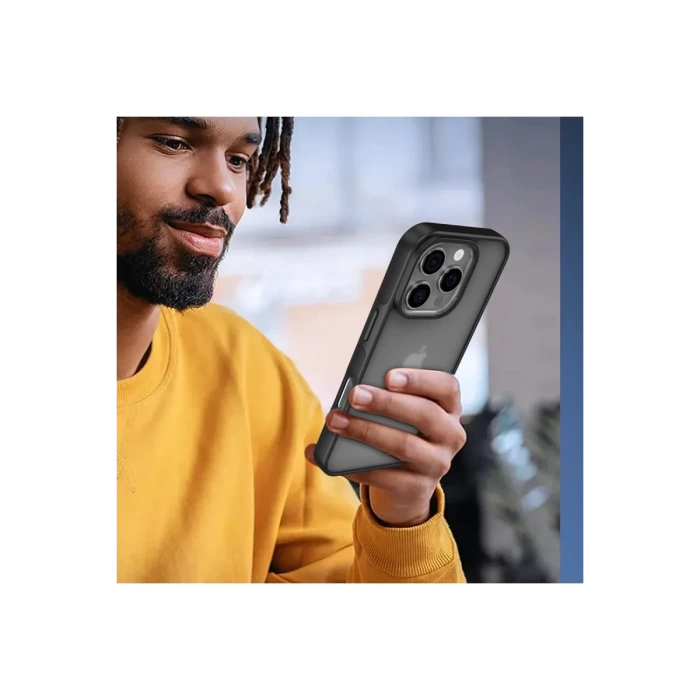 Newface iPhone 16 Pro Max Kılıf Elegant Kapak - Siyah