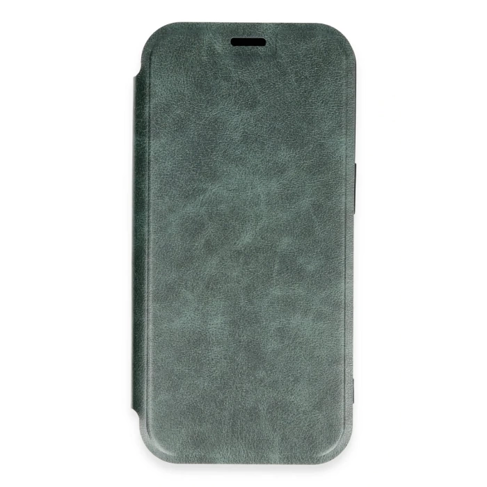 Newface iPhone 16 Pro Max Kılıf Flip Cover - Koyu Yeşil