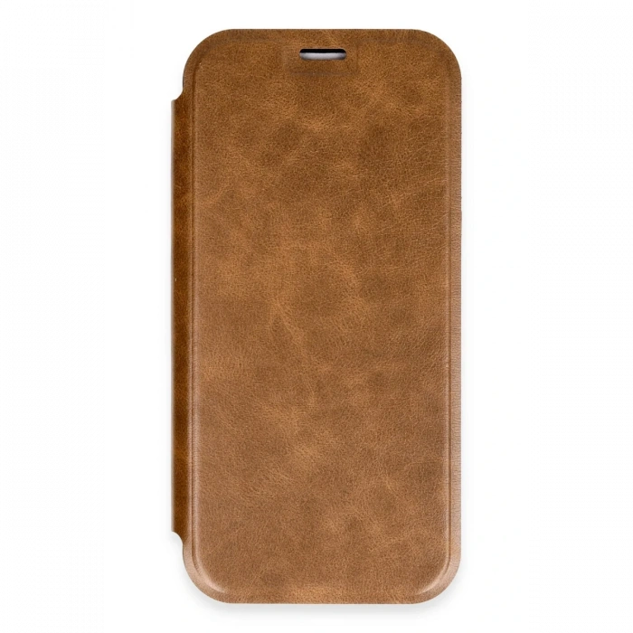 Newface iPhone 16 Pro Max Kılıf Flip Cover - Taba