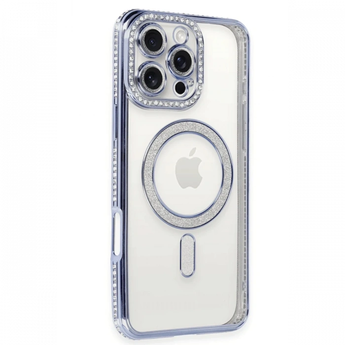 Newface iPhone 16 Pro Max Kılıf Joke Simli Magneticsafe Kılıf