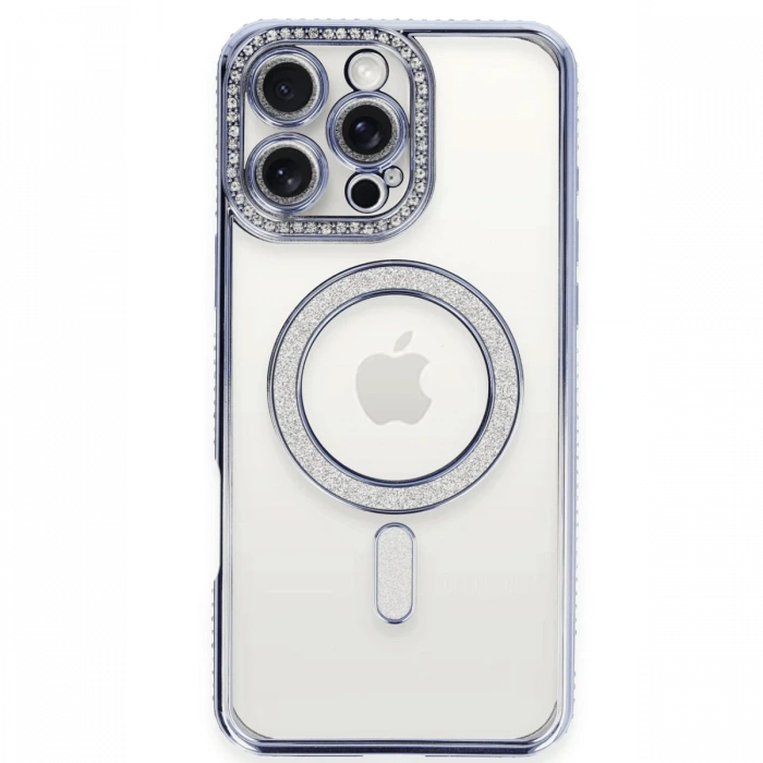 Newface iPhone 16 Pro Max Kılıf Joke Simli Magneticsafe Kılıf