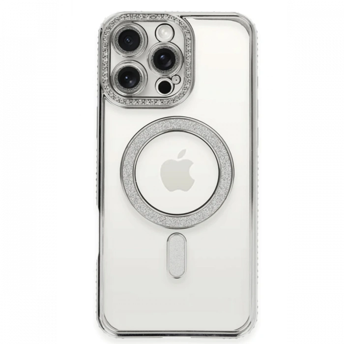 Newface iPhone 16 Pro Max Kılıf Joke Simli Magneticsafe Kılıf