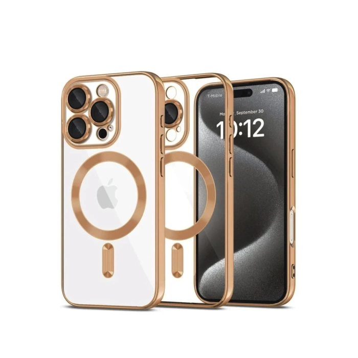 Newface iPhone 16 Pro Max Kılıf Kross Magneticsafe Kapak - Çöl Titanyum