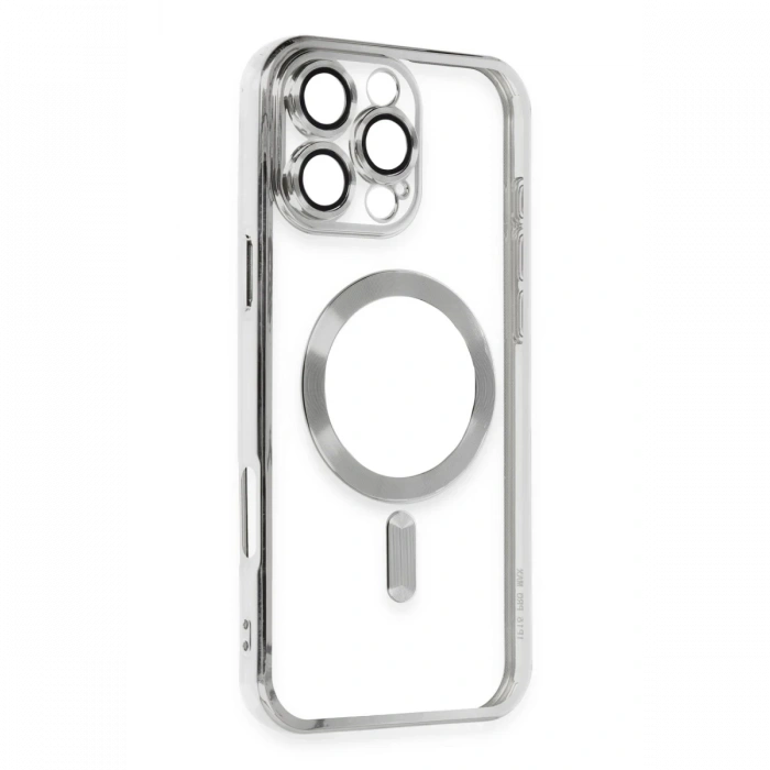 Newface iPhone 16 Pro Max Kılıf Kross Magneticsafe Kapak - Gümüş