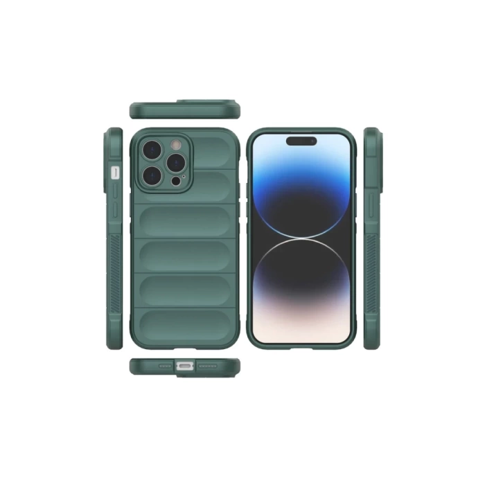 Newface iPhone 16 Pro Max Kılıf Optimum Silikon - Koyu Yeşil