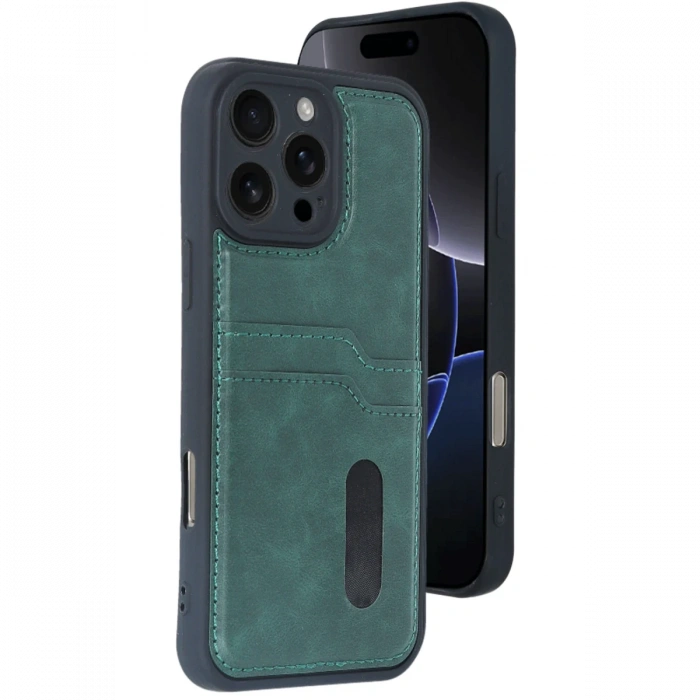 iPhone 16 Pro Max Kılıf Sara Kartvizitli Deri Kılıf