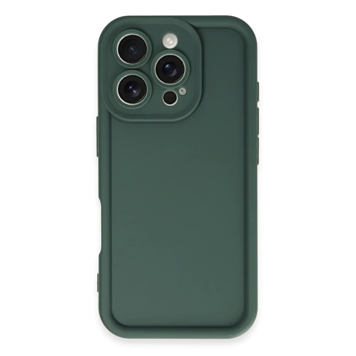 Newface iPhone 16 Pro Max Kılıf Viera Silikon - Koyu Yeşil