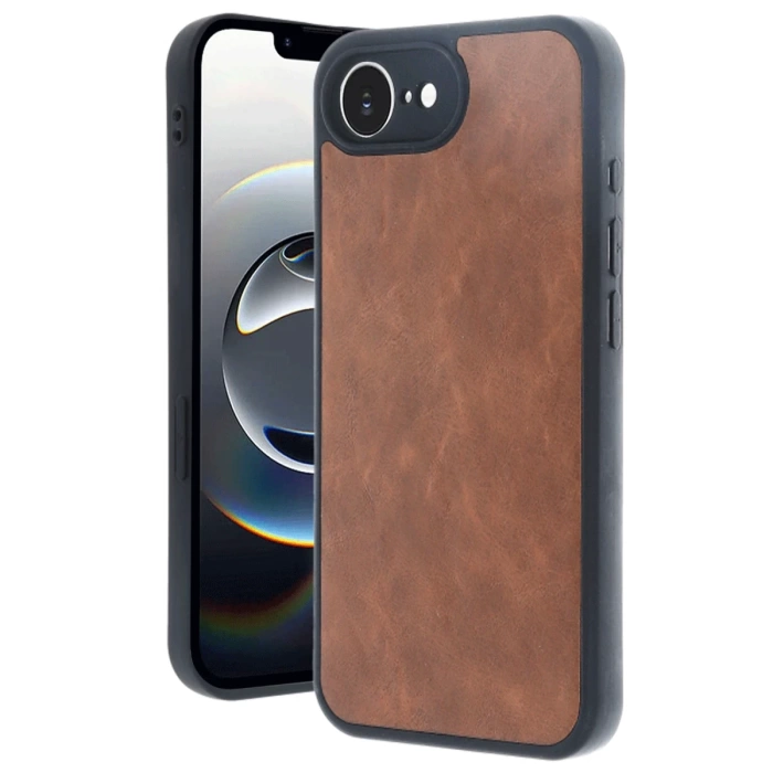 Newface iPhone 16E Kılıf Aras Deri Kapak