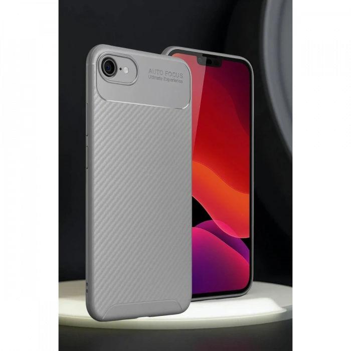 iPhone 16E Kılıf Auto Focus Karbon Kapak