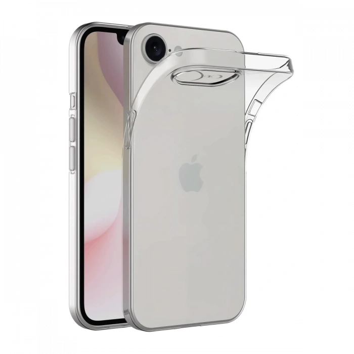 iPhone 16E Kılıf Lüx Şeffaf Silikon