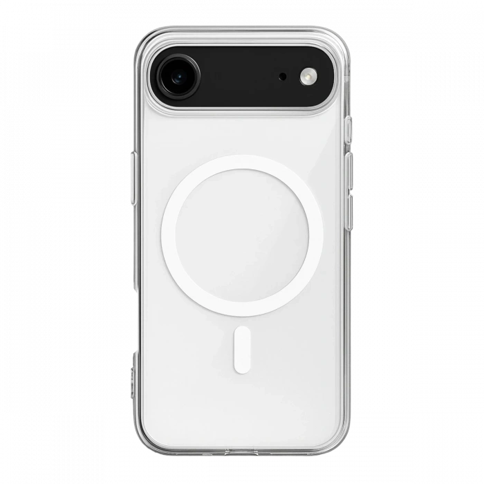 Newface iPhone 17 Air Kılıf Magneticsafe Şeffaf Silikon - Şeffaf