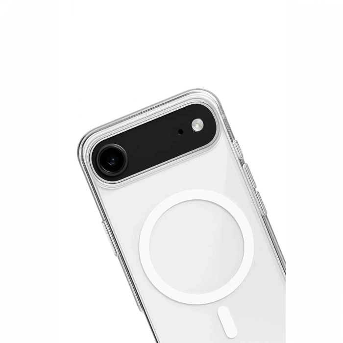 iPhone 17 Air Kılıf Magneticsafe Şeffaf Silikon - Şeffaf