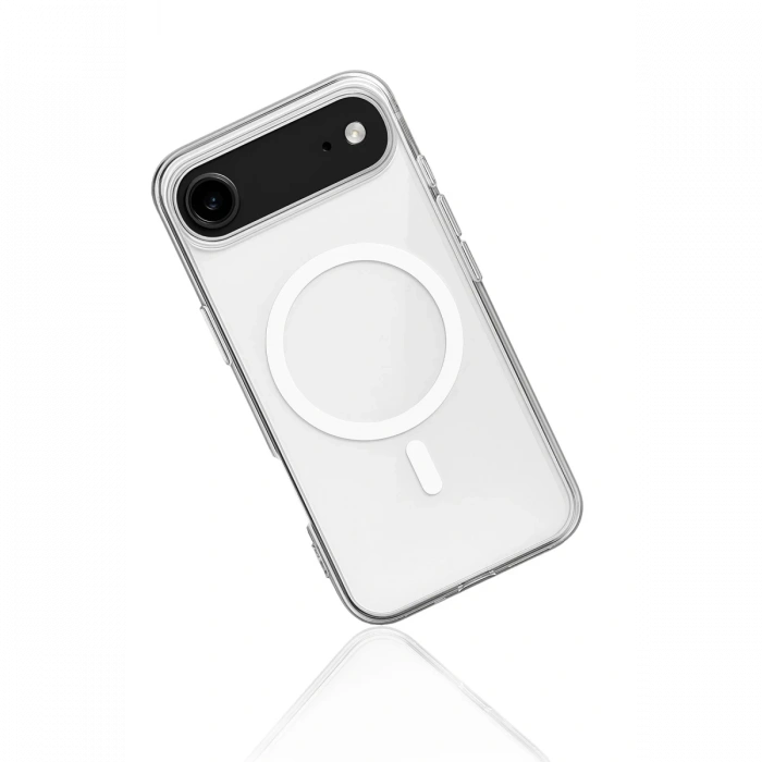 iPhone 17 Air Kılıf Magneticsafe Şeffaf Silikon - Şeffaf