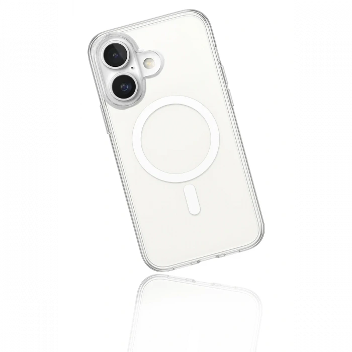 Newface iPhone 17 Kılıf Magneticsafe Şeffaf Silikon - Şeffaf