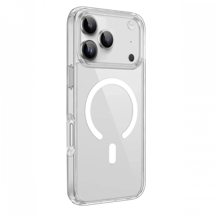 iPhone 17 Pro Kılıf Pc Real Magsafe Kapak - Şeffaf