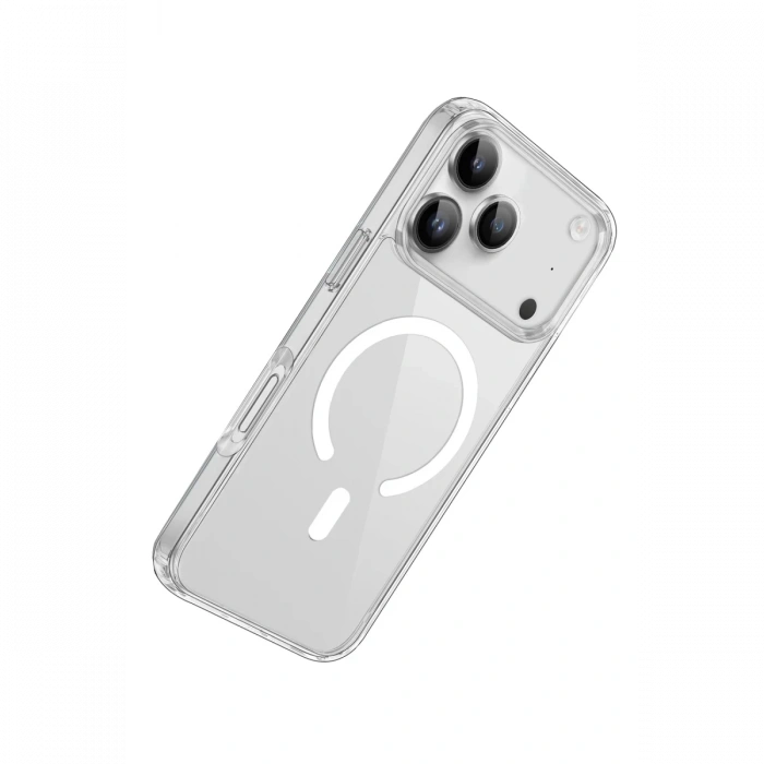 iPhone 17 Pro Kılıf Pc Real Magsafe Kapak - Şeffaf