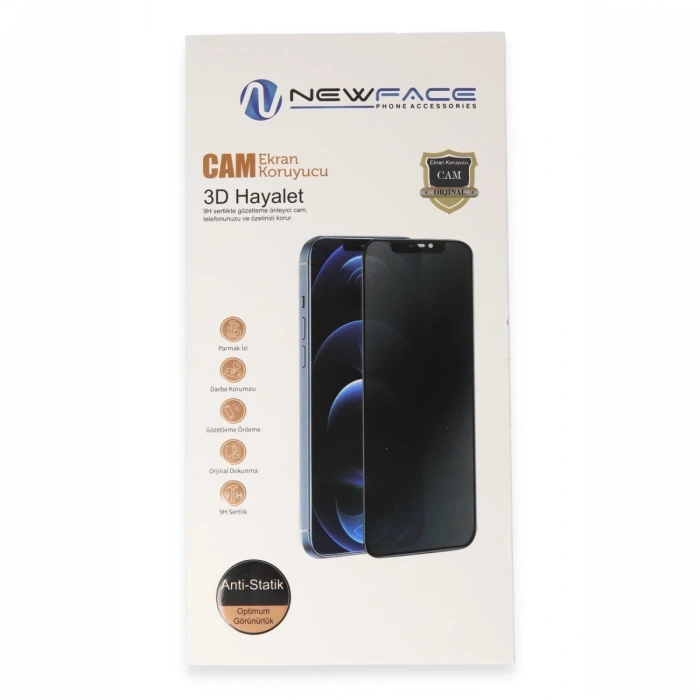 iPhone 17 Pro Max 3D Antistatik Hayalet Cam Ekran Koruyucu
