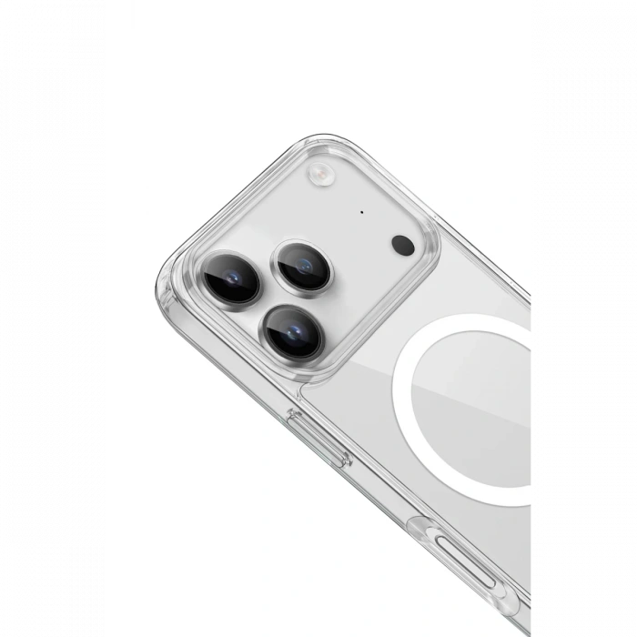 iPhone 17 Pro Max Kılıf Pc Real Magsafe Kapak - Şeffaf