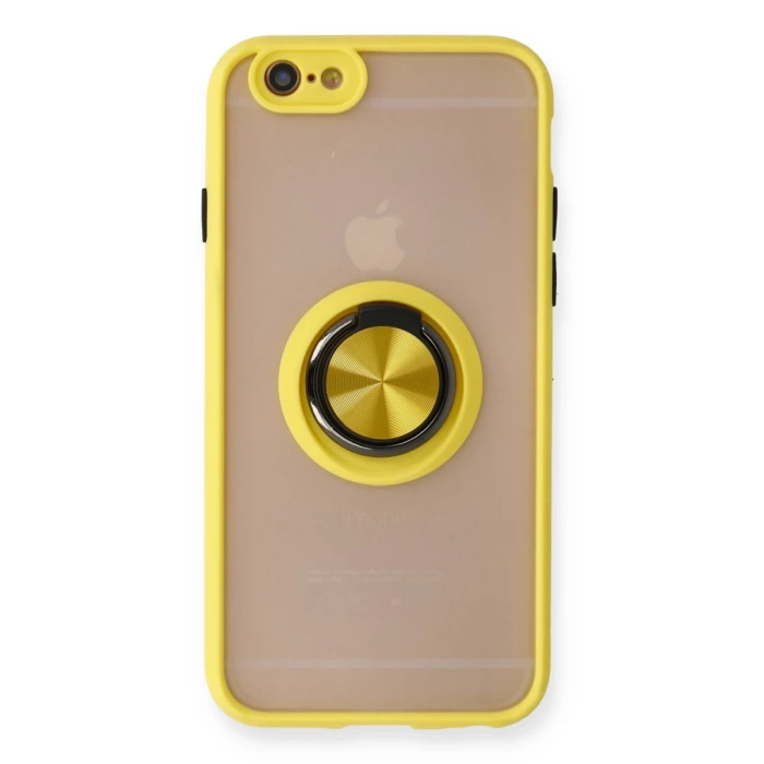 Newface iPhone 6 Kılıf Montreal Yüzüklü Silikon Kapak