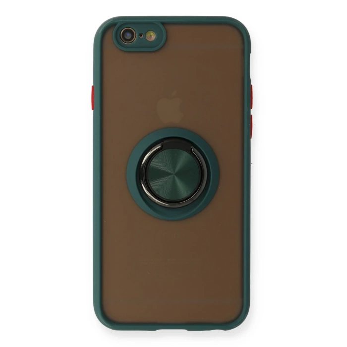Newface iPhone 6 Kılıf Montreal Yüzüklü Silikon Kapak