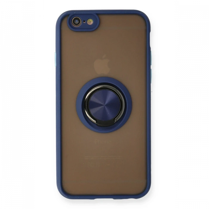 Newface iPhone 6 Kılıf Montreal Yüzüklü Silikon Kapak