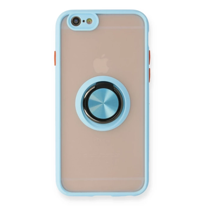 Newface iPhone 6 Kılıf Montreal Yüzüklü Silikon Kapak