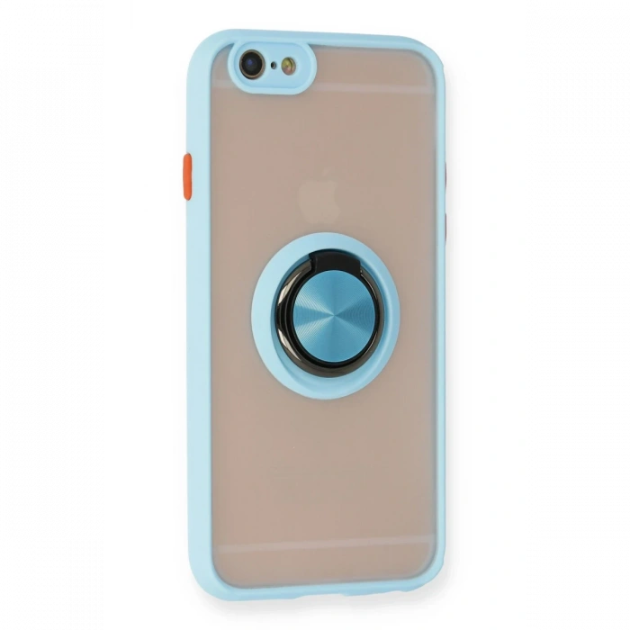 Newface iPhone 6 Kılıf Montreal Yüzüklü Silikon Kapak