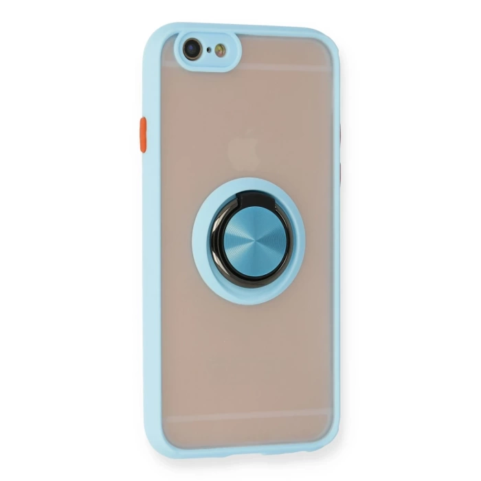 Newface iPhone 6 Kılıf Montreal Yüzüklü Silikon Kapak