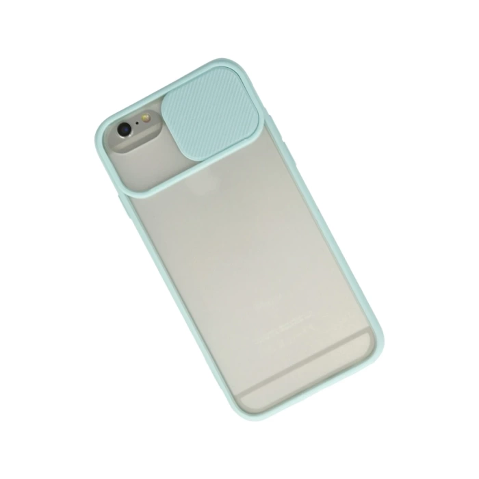Newface iPhone 6 Kılıf Palm Buzlu Kamera Sürgülü Silikon