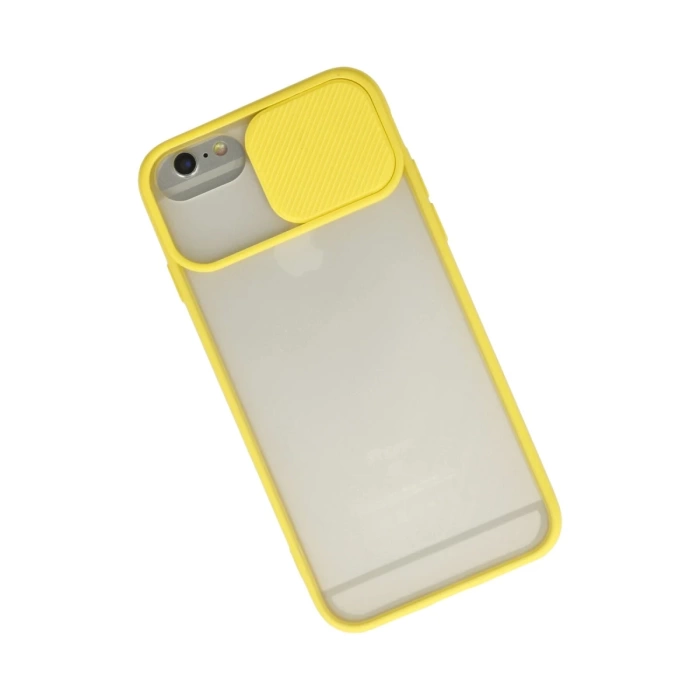 Newface iPhone 6 Kılıf Palm Buzlu Kamera Sürgülü Silikon