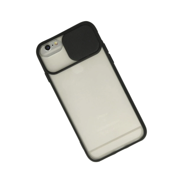 Newface iPhone 6 Kılıf Palm Buzlu Kamera Sürgülü Silikon