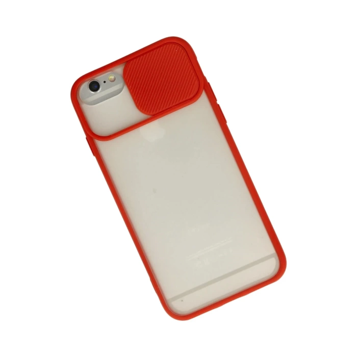 Newface iPhone 6 Kılıf Palm Buzlu Kamera Sürgülü Silikon