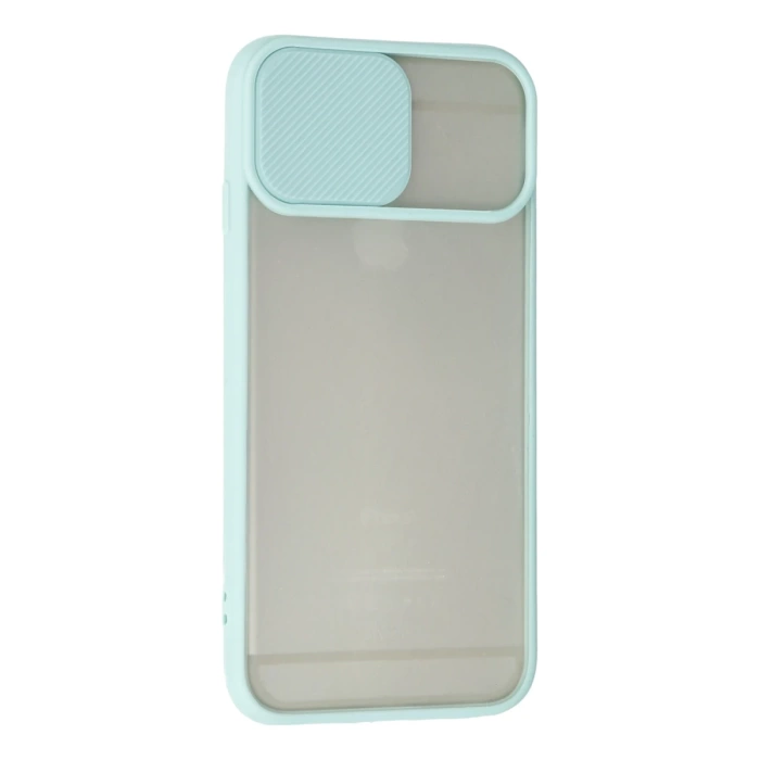 Newface iPhone 6 Kılıf Palm Buzlu Kamera Sürgülü Silikon