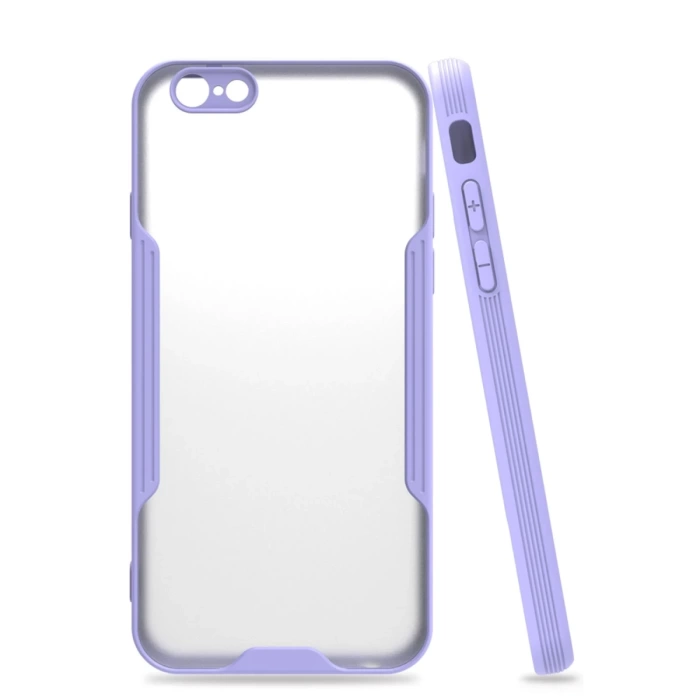 Newface iPhone 6 Kılıf Platin Silikon - Lila