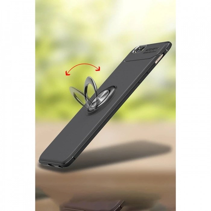 Newface iPhone 6 Kılıf Range Yüzüklü Silikon - Kırmızı