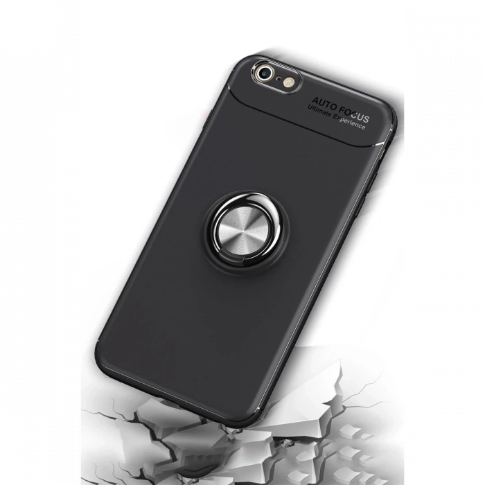 Newface iPhone 6 Kılıf Range Yüzüklü Silikon - Kırmızı