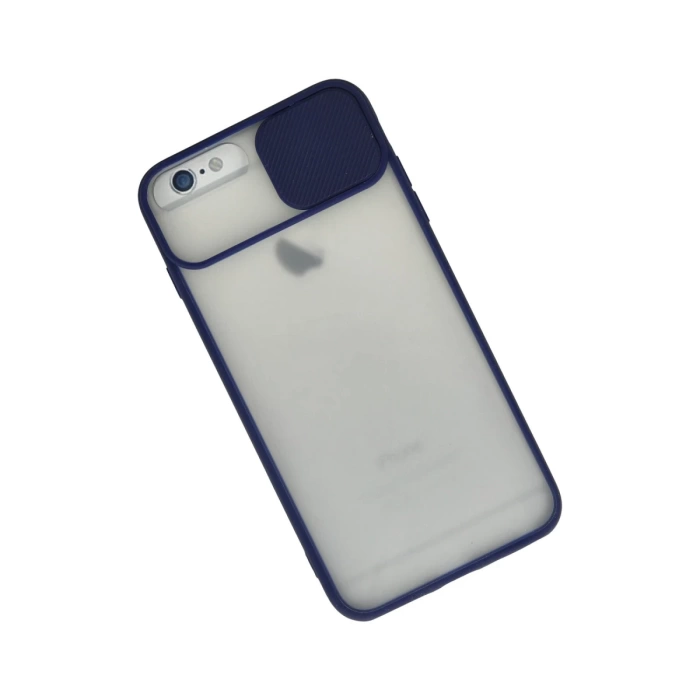 Newface iPhone 6 Plus Kılıf Palm Buzlu Kamera Sürgülü Silikon
