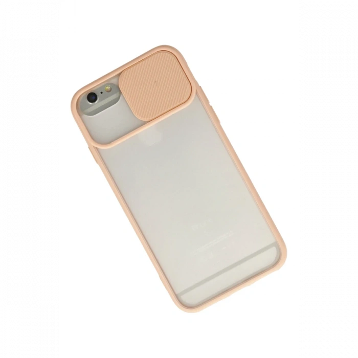 Newface iPhone 6 Plus Kılıf Palm Buzlu Kamera Sürgülü Silikon