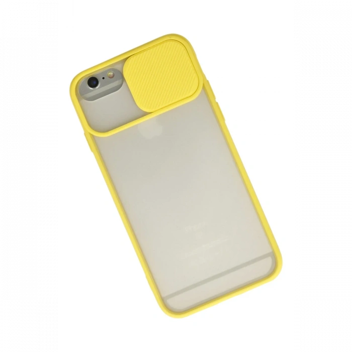 Newface iPhone 6 Plus Kılıf Palm Buzlu Kamera Sürgülü Silikon