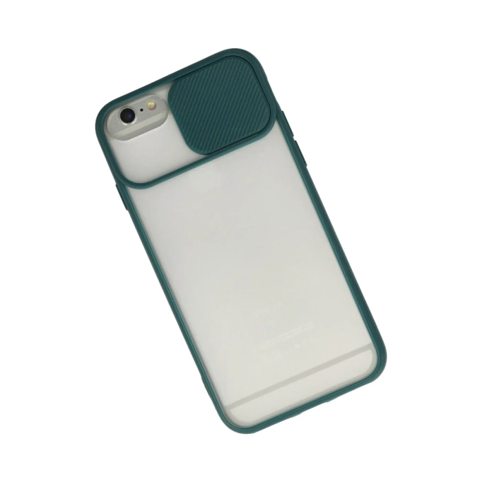 Newface iPhone 6 Plus Kılıf Palm Buzlu Kamera Sürgülü Silikon