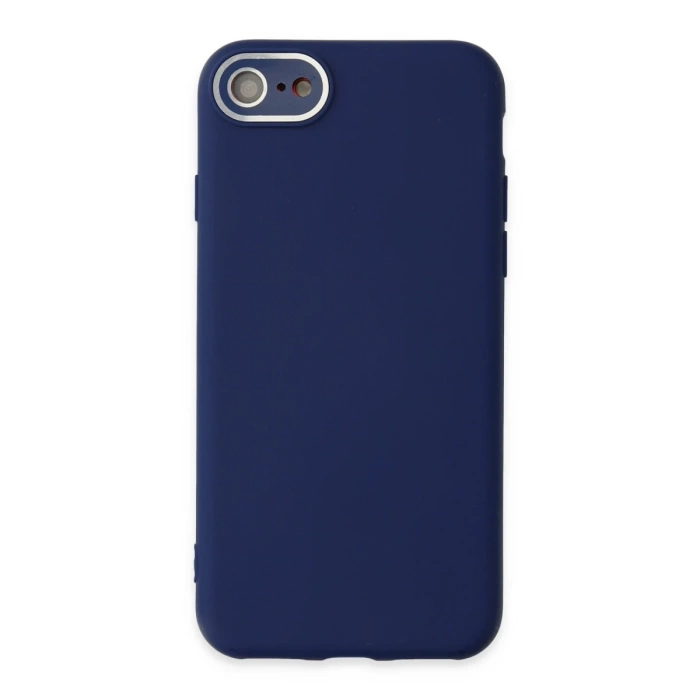 Newface iPhone 7 Kılıf Lansman Glass Kapak - Sky Blue