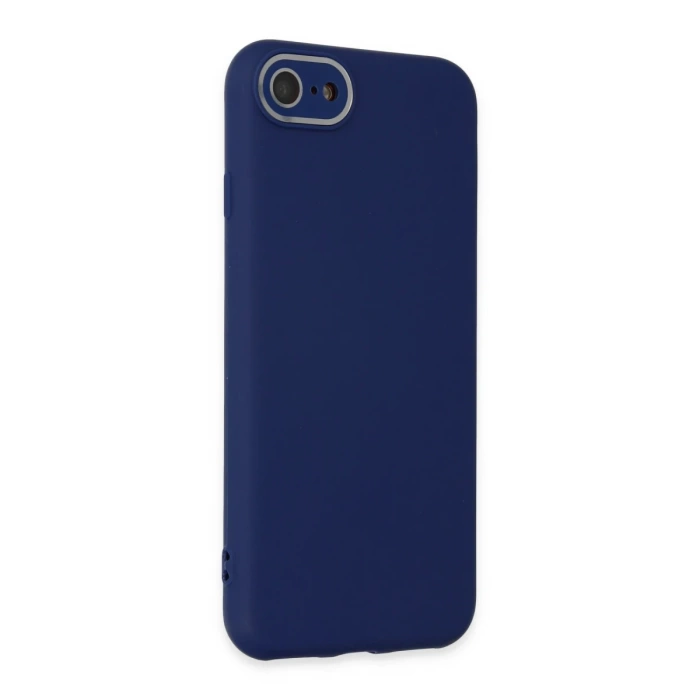 Newface iPhone 7 Kılıf Lansman Glass Kapak - Sky Blue